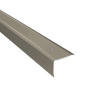 Profil AL schodový 40x30 mm, elox Titan A3, 2,4 m, skrutkovací, PS8 Arbiton (vhodný aj do exteriéru) - Sortiment |  Solídne parkety